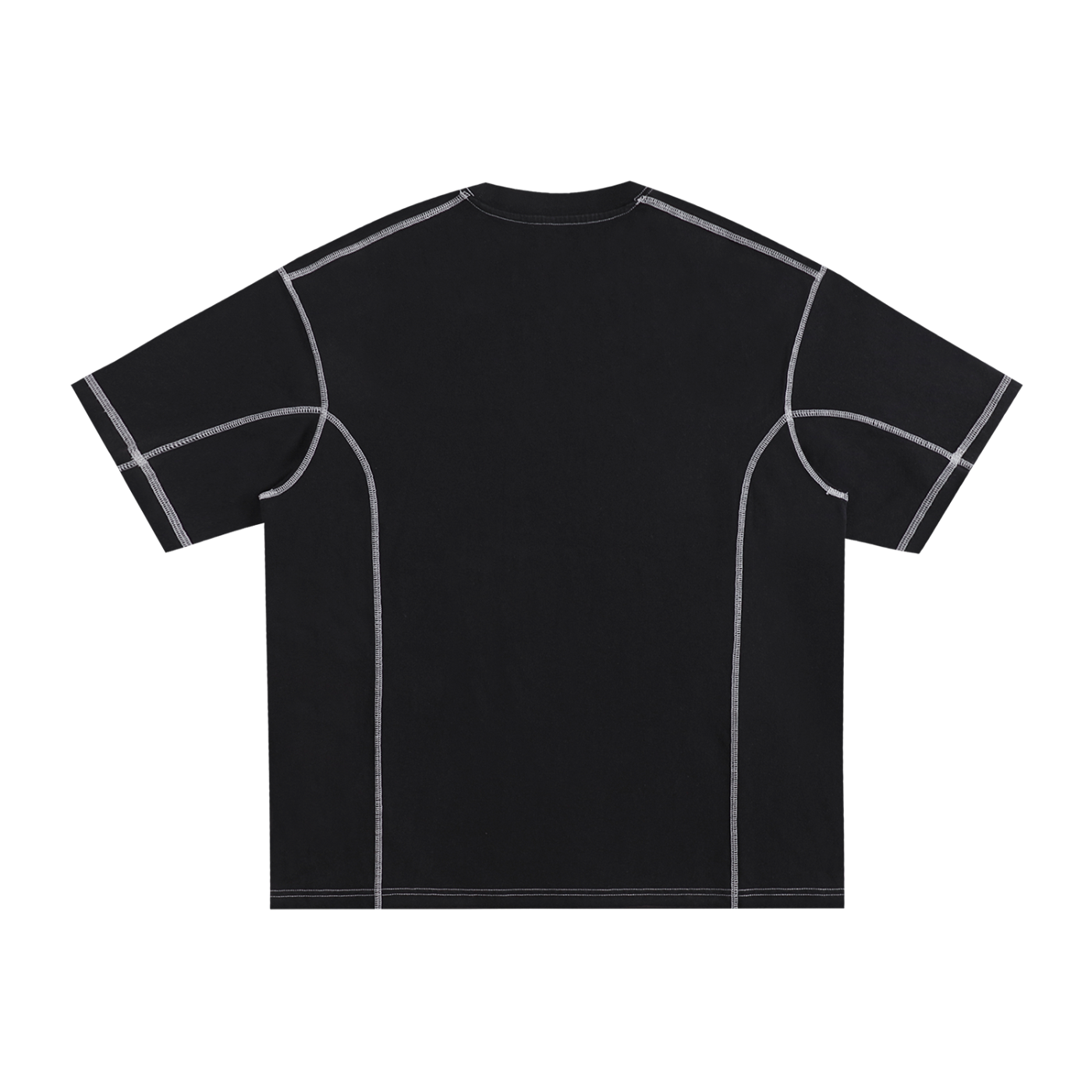 FLW/ACM - Streetwear Contrast-Stitched Cotton T-Shirt