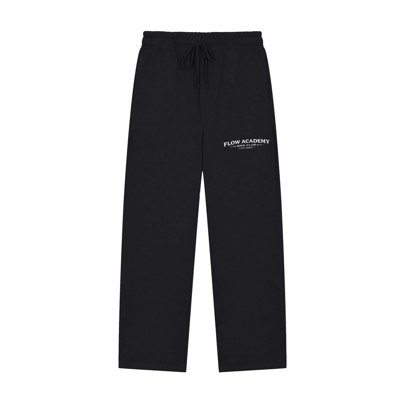 FLW/ACM - Black Straight-Leg Sweatpants