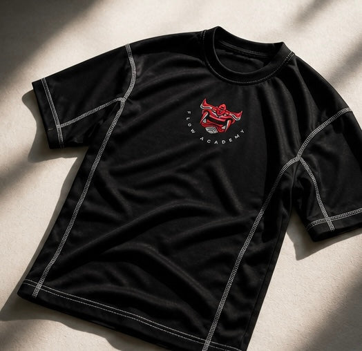 FLW/ACM - Streetwear Contrast-Stitched Cotton T-Shirt