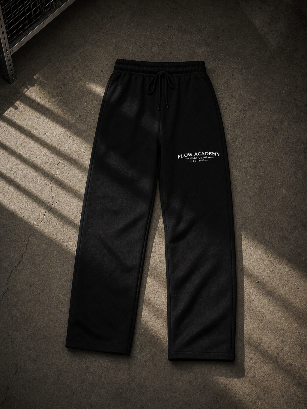 FLW/ACM - Black Straight-Leg Sweatpants