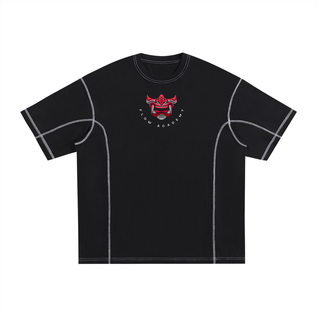 FLW/ACM - Streetwear Contrast-Stitched Cotton T-Shirt