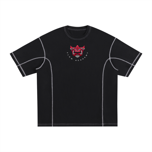 FLW/ACM - Streetwear Contrast-Stitched Cotton T-Shirt